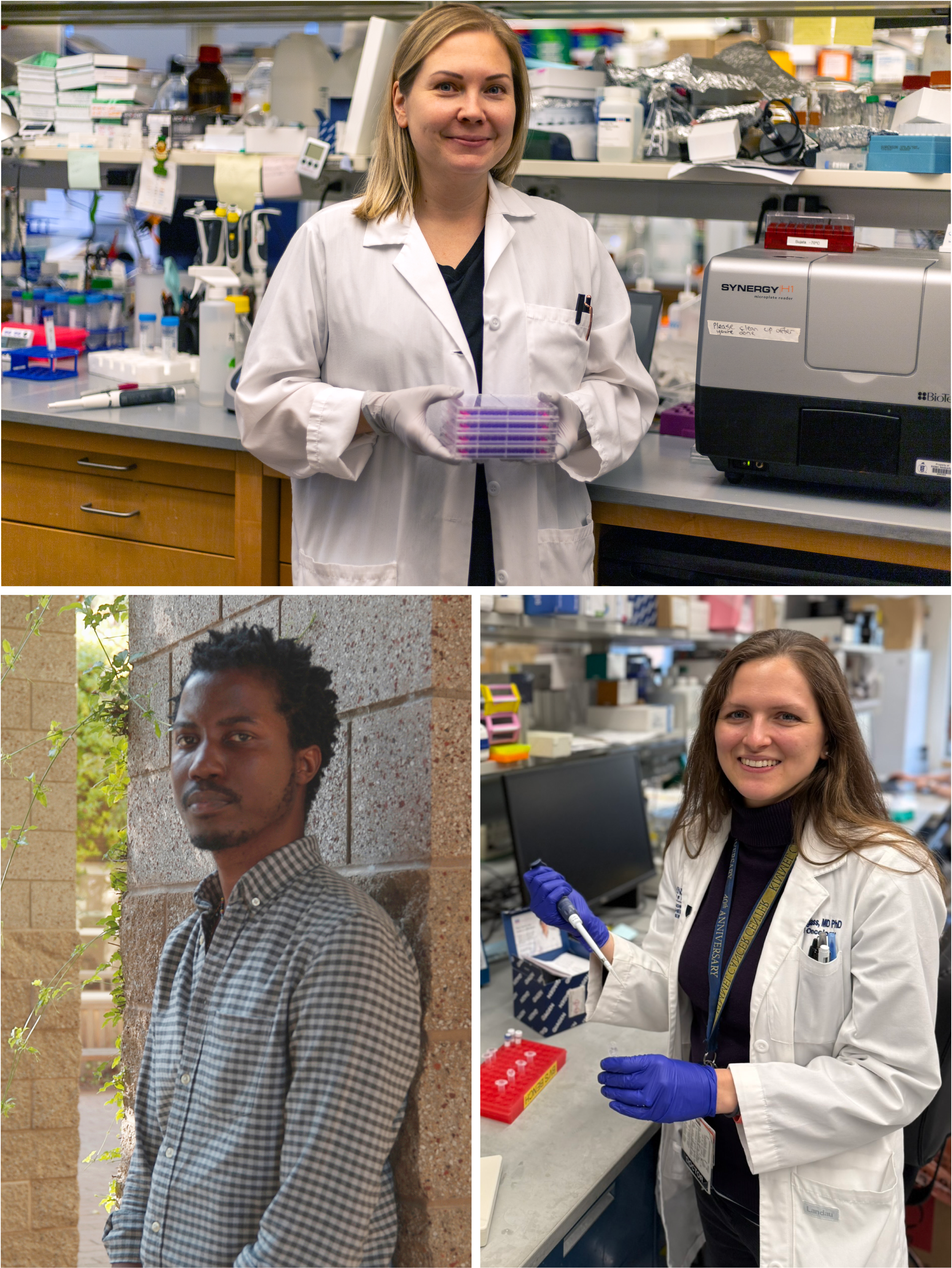 Jenny Hogstrom, Quenton Rashawn Bubb and Jacqueline Douglass, Ludwig Cancer Research