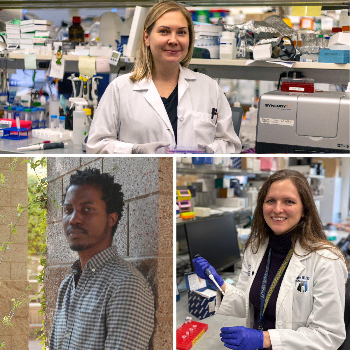 Jenny Hogstrom, Quenton Rashawn Bubb and Jacqueline Douglass, Ludwig Cancer Research